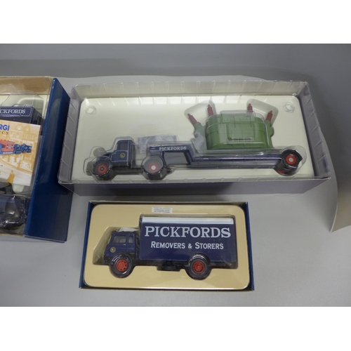 769 - Three Corgi Classics vehicles, 22701 Pickfords Bedford TK Box Van, 16704 Pickford Scammell Highwayma... 