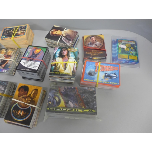 780 - A collection of TV and film collectors cards, 1995 onwards including Thunderbirds