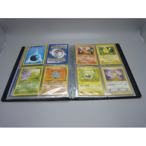 825 - Two Wizards of the Coast Pokemon original binders including first editions and holos cards