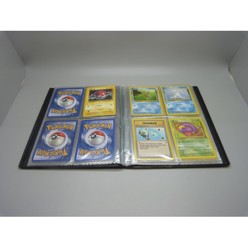 825 - Two Wizards of the Coast Pokemon original binders including first editions and holos cards