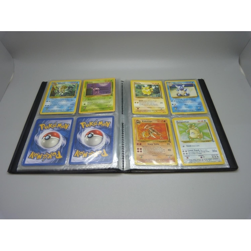 825 - Two Wizards of the Coast Pokemon original binders including first editions and holos cards