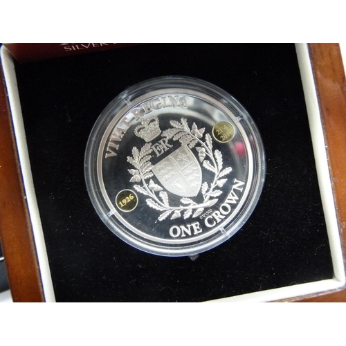 854 - A 2010 Virat Regina HRH Silver Birthday Crown, and a HM The Queen's Coronation 55th Anniversary 1953... 