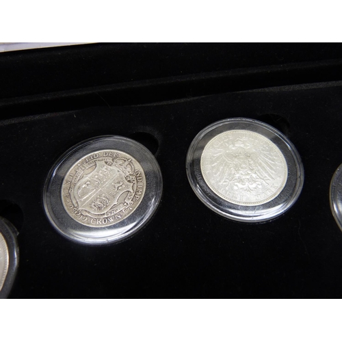 860 - The Funeral of King Edward VII nine coin silver set, limited edition of 95