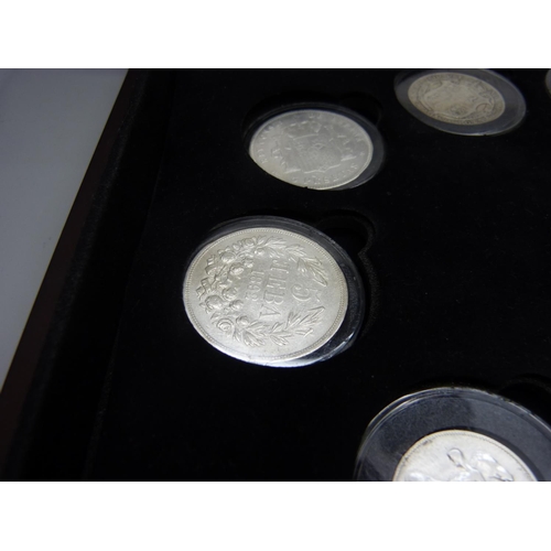 860 - The Funeral of King Edward VII nine coin silver set, limited edition of 95