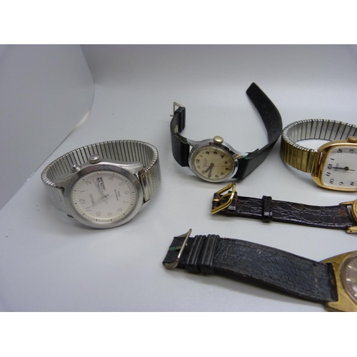 871 - A collection of wristwatches including MuDu, Oris and Seiko