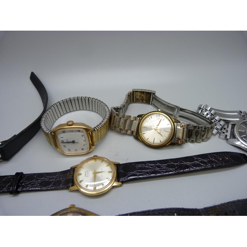 871 - A collection of wristwatches including MuDu, Oris and Seiko