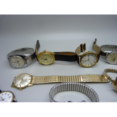 872 - A collection of wristwatches including Ingersol, Sekonda and MuDu