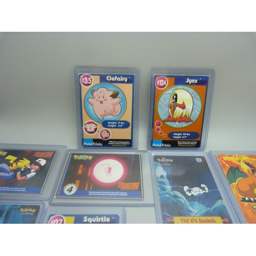 883 - Pokemon Trice Burger King cards and Topps cards including Charizard