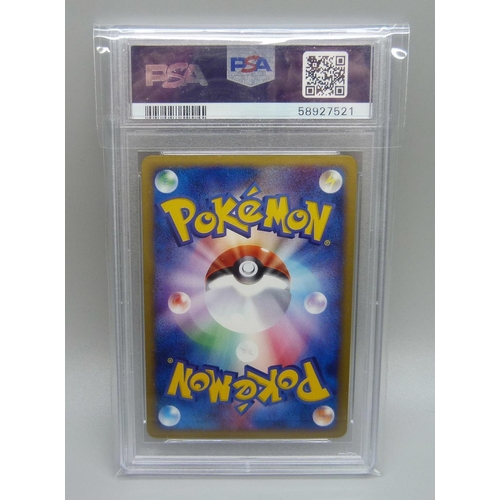 910 - A 2002 Pokemon Japanese card, Ariados holo, Town on no map, first edition (PSA graded)