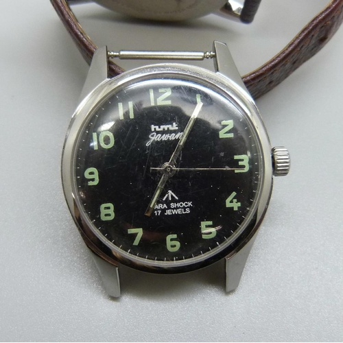 918 - A Sona wristwatch and a Jawan wristwatch, both by HMT