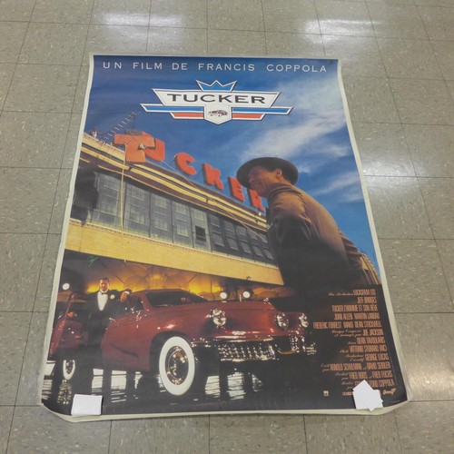 1119A - A 1980's film poster on canvas, Tucker