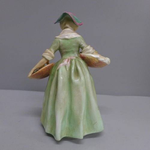 611 - A Royal Doulton figure, Daffy-Down Dilly, a/f, one flower missing