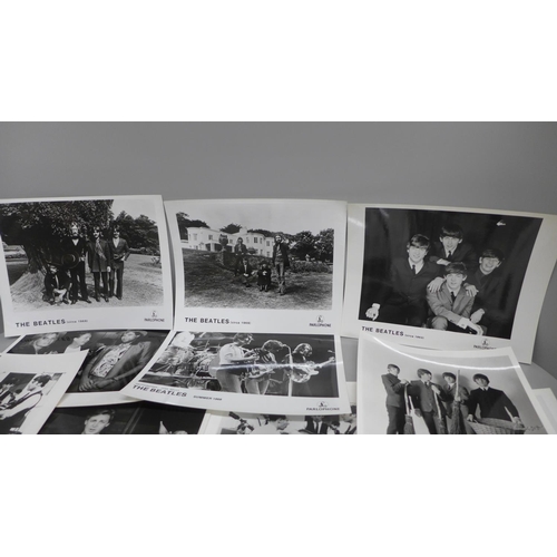 618 - Eight The Beatles and two Paul McCartney original EMI promotional photographs