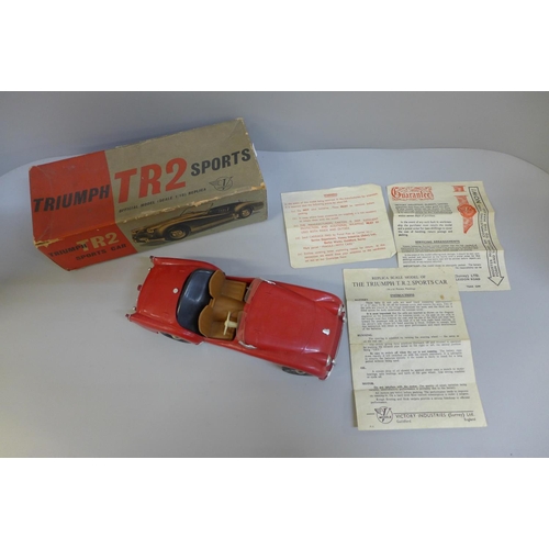 637 - A Victory Industries Triumph TR2 Sports Car, boxed