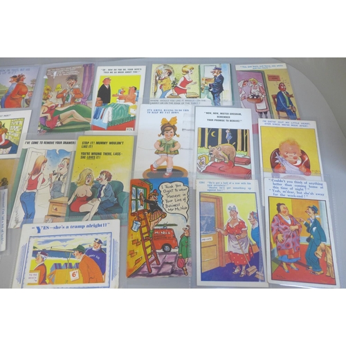 648 - Postcards; comic postcards, vintage to modern (60)