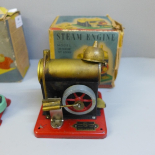 664 - A SEL and a Mamod steam engine, boxed