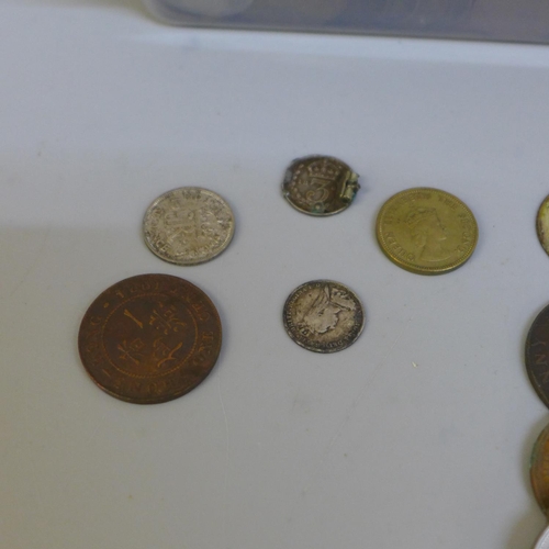 666 - Assorted pre-decimal coins and crowns