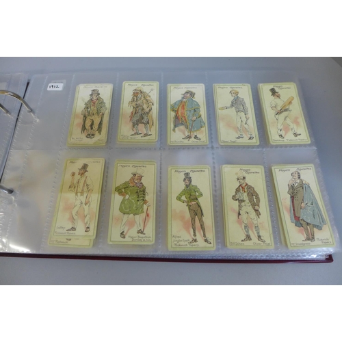 676 - Cigarette cards; an album of eleven sets of Players cigarette cards