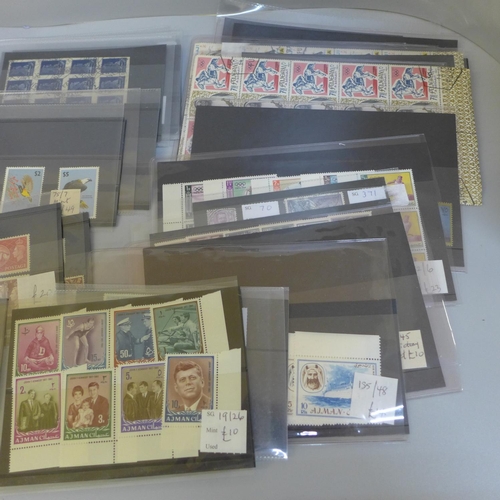 699 - Stamps; small box of better stamps on stock cards, all identified and catalogued at approximately £2... 