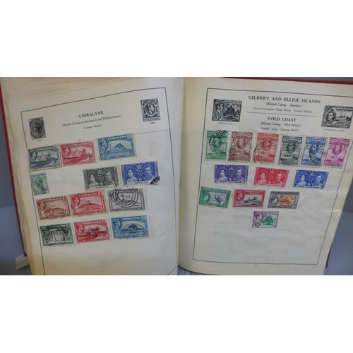 702 - Stamps; two Strand stamp albums with world collections