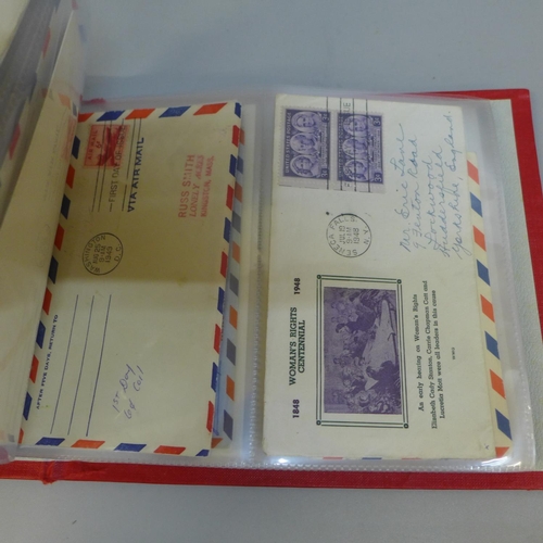 712 - Stamps; an album of USA postal history (69)