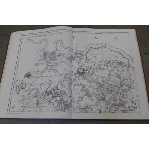 746 - A reproduction topographical map of Kent