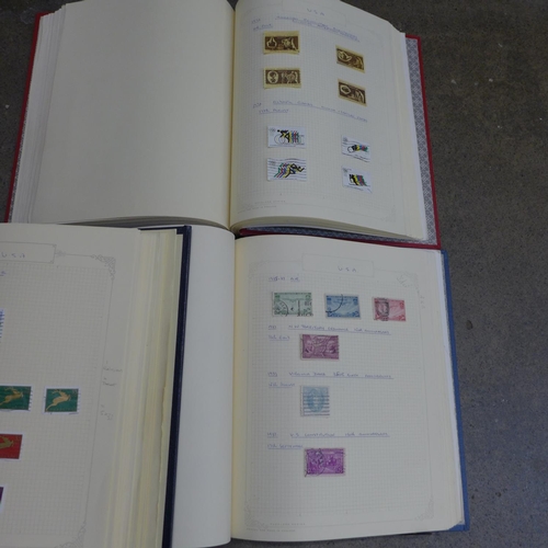 750 - The Favourite Philatelic Album, seven albums containing United States stamps