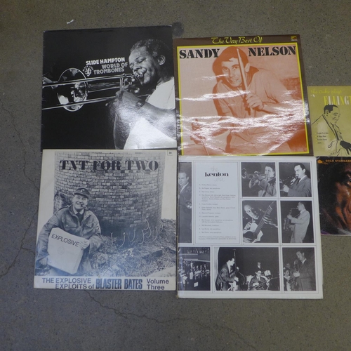 767 - A collection of jazz LP records and EP's