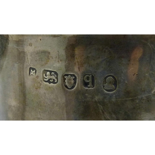 855A - A George III silver tankard, London 1791, possibly John King, bears 1880's inscriptions, 'Little Joh... 