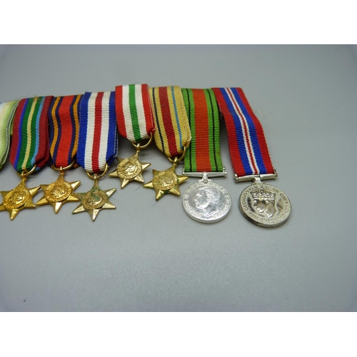 878 - A replica miniature medal group