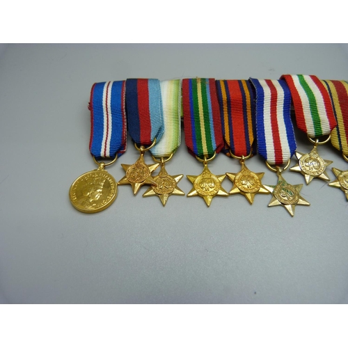 878 - A replica miniature medal group