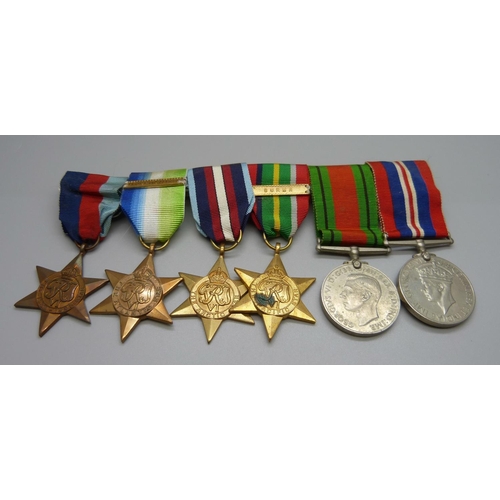 881 - A WWII group of six medals