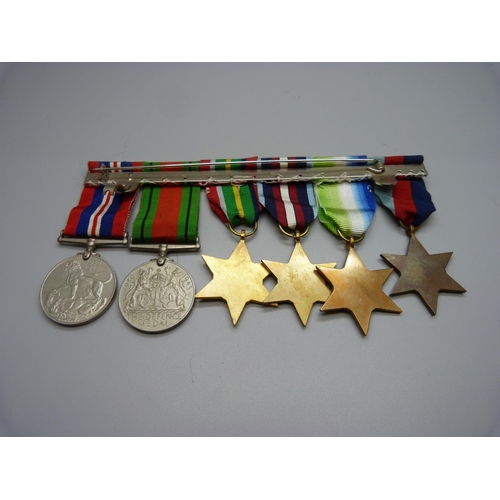 881 - A WWII group of six medals