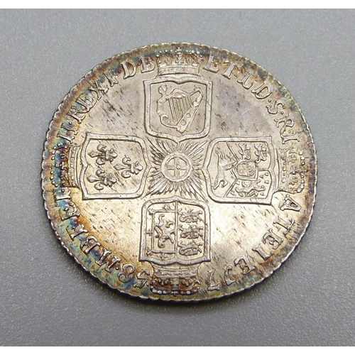 934 - A George II 1758 shilling