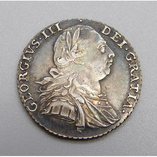 937 - A George III 1787 shilling