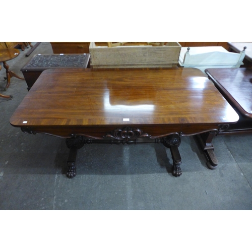 152 - A Regency mahogany library table