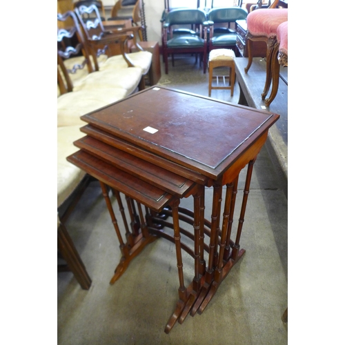 181 - An Edward VII mahogany nest of quartetto tables