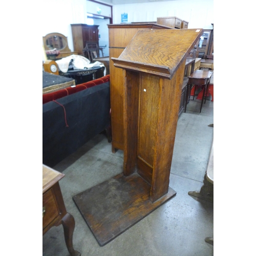 195 - An oak lectern