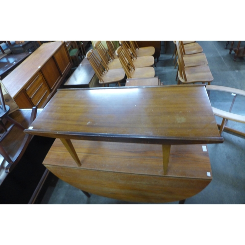 35 - A Wrighton teak coffee table and a teak drop leaf table