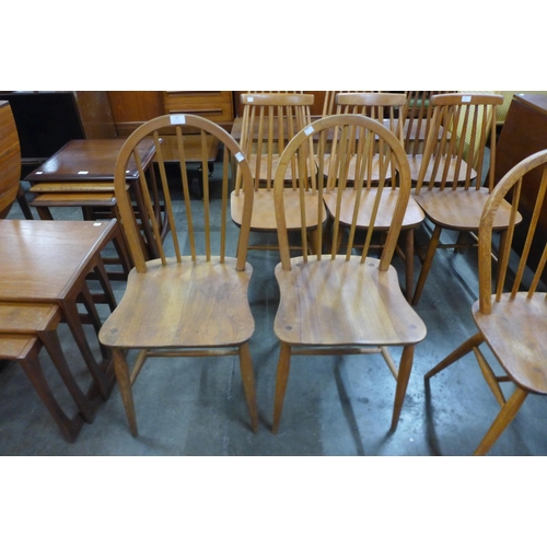 38 - A pair of Ercol Blonde elm and beech Windsor chairs