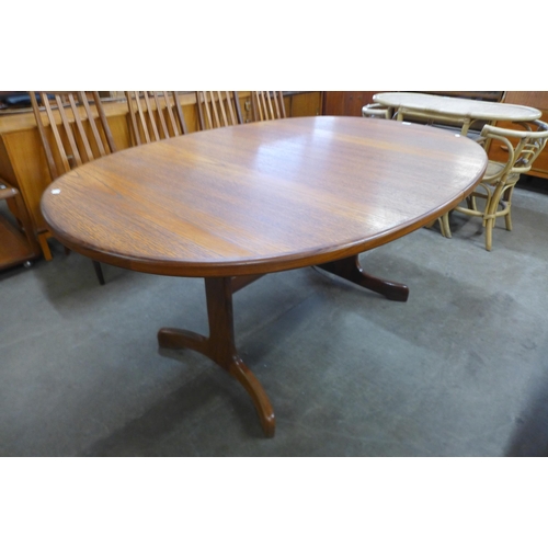 66 - A G-Plan Fresco teak extending dining table