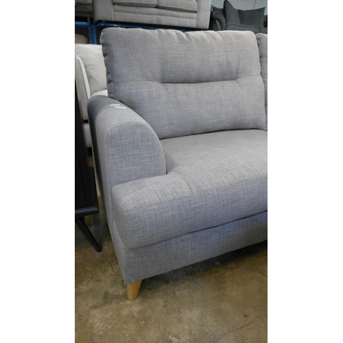 1408 - A taupe upholstered two seater sofa