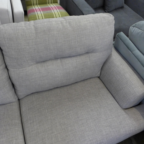 1408 - A taupe upholstered two seater sofa