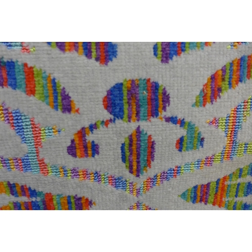 1596 - A multi-coloured designer carpet with all over contemporary design, 200cm x 300cm