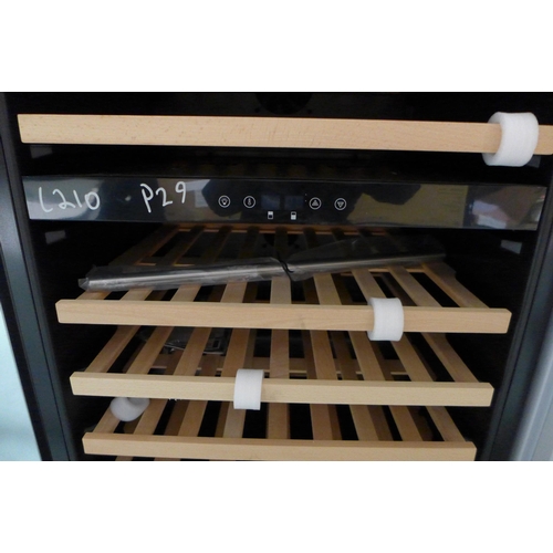 3276 - Viceroy Under Counter Wine Cooler - Damaged Door - H870xW595xD570 - model no WRWC60BK, Original RRP ... 