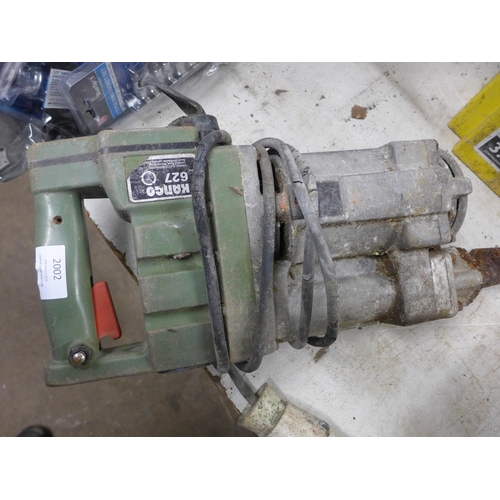 2002 - Defender 110v transformer-splitter and  110v Kango 627 breaker with bit - both failed electrical saf... 