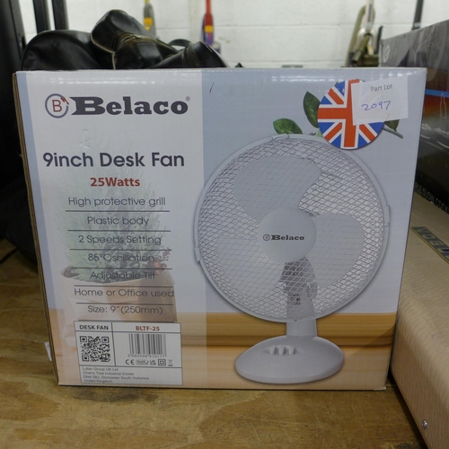 2097 - Vogue knitting machine and Belaco desk fan