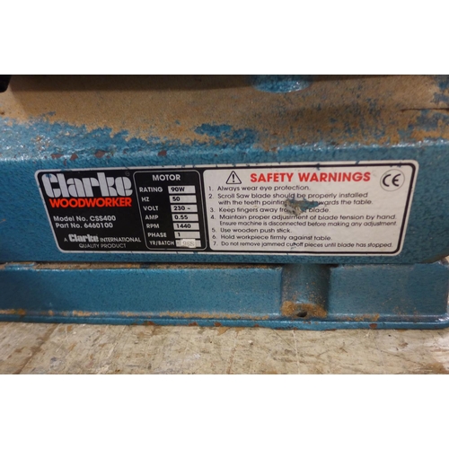 2129 - Clarke woodworker scroll saw model C55440 90w 240v - W