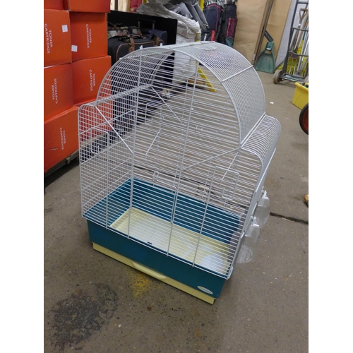 2177 - Bird cage with pull out tray, approx. size 500mm x 300mm x 700mm tall - used