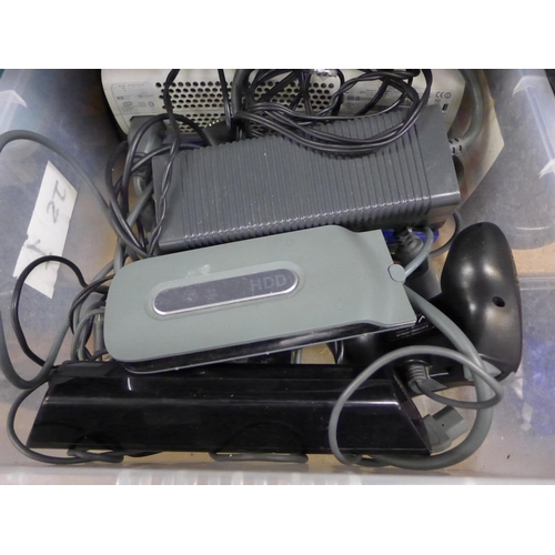 2248 - Xbox 360 with controller, leads and a few games